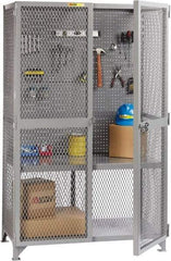 Little Giant - 1 Shelf Visible Storage Cabinet - Steel, 61" Wide x 27" Deep x 78" High, Gray - Caliber Tooling