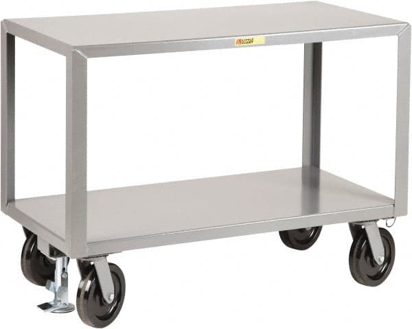 Little Giant - Mobile Workbench - Steel, Fixed Leg, Gray, 36" Long x 24" Deep x 36" High - Caliber Tooling