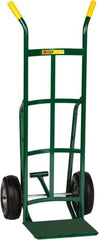 Little Giant - 800 Lb Capacity 49" OAH Hand Truck - 12 x 14" Base Plate, Dual Handle, Steel, Pneumatic Wheels - Caliber Tooling