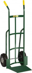 Little Giant - 800 Lb Capacity 49" OAH Hand Truck - 13-1/2 x 16" Base Plate, Dual Handle, Steel, Pneumatic Wheels - Caliber Tooling