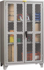 Little Giant - 2 Shelf Visible Storage Cabinet - Steel, 60" Wide x 24" Deep x 78" High, Gray - Caliber Tooling