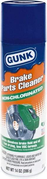 Gunk - Nonchlorinated Brake Parts Cleaner - 14 oz Aerosol Can with Straw - Caliber Tooling