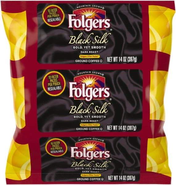 Folgers - Coffee Filter Packs, Black Silk, 1.4 oz Pack, 40 Packs/Carton - Caliber Tooling