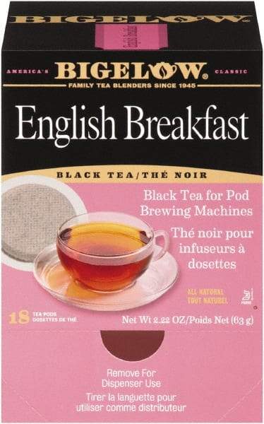 Bigelow - English Breakfast Tea Pods, 1.90 oz, 18/Box - Caliber Tooling