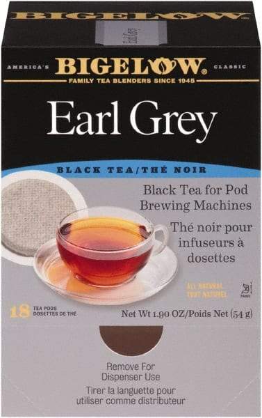 Bigelow - Earl Grey Black Tea Pods, 1.90 oz, 18/Box - Caliber Tooling