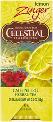 Celestial Seasonings - Tea, Herbal Lemon Zinger, 25/Box - Caliber Tooling