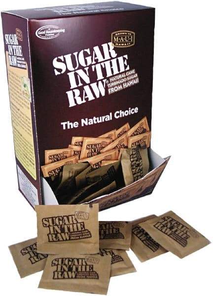 Sugar in the Raw - Unrefined Sugar Made From Sugar Cane, 200 Packets/Box - Caliber Tooling