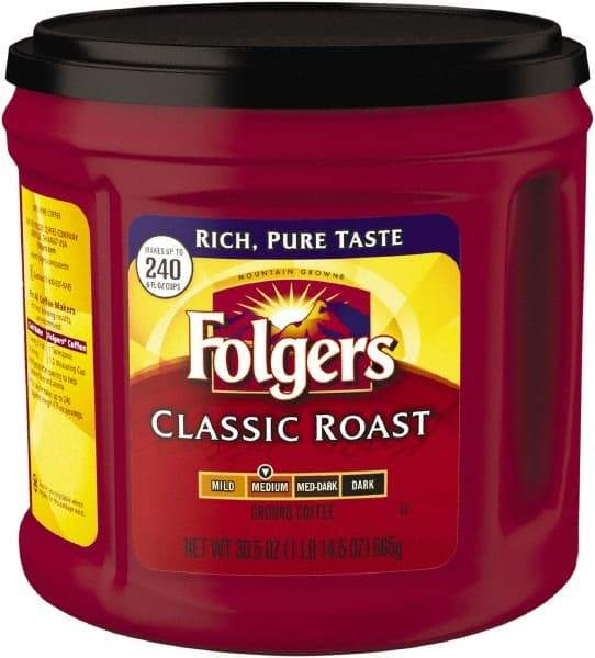 Folgers - Coffee, Classic Roast, Ground, 30.5 oz Canister - Caliber Tooling