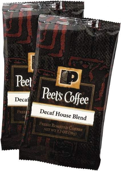 Peet's Coffee & Tea - Coffee Portion Packs, House Blend, Decaf, 2.5 oz Frack Pack, 18/Box - Caliber Tooling