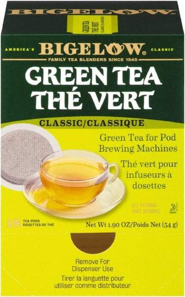 Bigelow - Green Tea Pods, 1.90 oz, 18/Box - Caliber Tooling