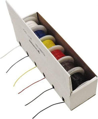 Made in USA - 20 AWG, 1 Strand, 100' OAL, Tinned Copper Hook Up Wire - Black, White, Red, Green, Blue & Yellow PVC Jacket - Caliber Tooling