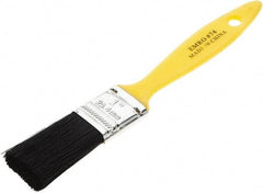 Osborn - 1" Flat Polyester General Purpose Paint Brush - 1-3/4" Bristle Length, Plastic Beavertail Handle - Caliber Tooling