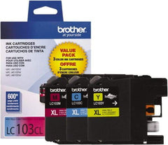 Brother - Cyan, Magenta & Yellow Ink Cartridge - Use with Brother DCP-J152W, MFC-J245, J285DW, J4310DW, J4410DW, J450DW, J4510DW, J4610DW, J470DW, J4710DW, J475DW, J650DW, J6520DW, J6720DW, J6920DW, J870DW, J875DW - Caliber Tooling