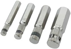 Proto - 4 Piece, 3/8" to 1", Internal Pipe Wrench Set - Inch Measurement Standard, Satin Chrome Finish - Caliber Tooling