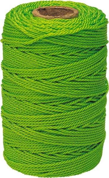 Irwin - #18, Nylon Braided Twine - Fluorescent Green - Caliber Tooling