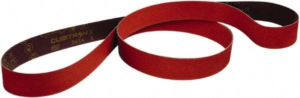 3M - 3/4" Wide x 20-1/2" OAL, 80 Grit, Ceramic Abrasive Belt - Ceramic, Medium, Coated, Series 947A - Caliber Tooling