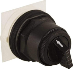 Schneider Electric - 30mm Mount Hole, 4 Position, Knob and Pushbutton Operated, Selector Switch Only - Black, Maintained (MA), without Contact Blocks, Anticorrosive, Weatherproof, Dust and Oil Resistant - Caliber Tooling