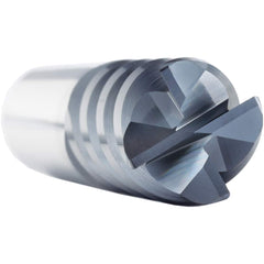 Corner Radius End Mill: 5/16″ Dia, 13/16″ LOC, 0.015″ Radius, 4 Flutes, Solid Carbide 2-1/2″ OAL, 5/16″ Shank Dia, 50 ° Helix, AlCrN Coated, Corner Radius End, Centercutting, Series SM4F