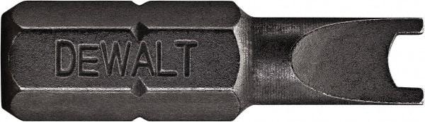 DeWALT - 9/32" Slotted Screwdriver Bit - 1/4" Hex Drive, 1" OAL - Caliber Tooling