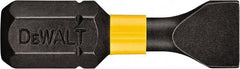 DeWALT - 1/4" Slotted Screwdriver Bit - 1/4" Hex Drive, 1" OAL - Caliber Tooling