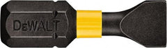 DeWALT - 7/32" Slotted Screwdriver Bit - 1/4" Hex Drive, 1" OAL - Caliber Tooling