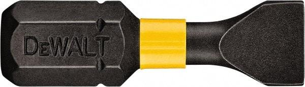 DeWALT - 5/32" Slotted Screwdriver Bit - 1/4" Hex Drive, 1" OAL - Caliber Tooling