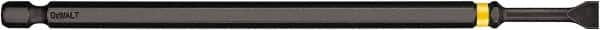 DeWALT - 3/16" Slotted Screwdriver Bit - 1/4" Hex Drive, 6" OAL - Caliber Tooling