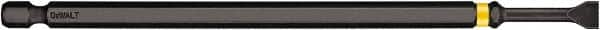 DeWALT - 9/32" Slotted Screwdriver Bit - 1/4" Hex Drive, 6" OAL - Caliber Tooling