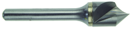 3/8" Size-1/4 Shank-100°-Carbide Single Flute Countersink - Caliber Tooling