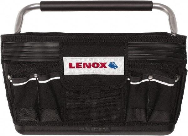 Lenox - 23 Pocket Black Ballistic Nylon Tool Bag - 19" Wide x 10" Deep x 12" High - Caliber Tooling