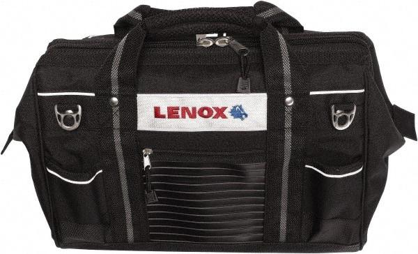 Lenox - 19 Pocket Black Ballistic Polyester Tool Bag - 16" Wide x 10-1/2" Deep x 10-1/2" High - Caliber Tooling