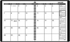 AT-A-GLANCE - 24 Sheet, 6-7/8 x 8-3/4", Planner Appointment Book - Black - Caliber Tooling