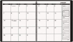 AT-A-GLANCE - 26 Sheet, 9 x 11", Planner Appointment Book - Black - Caliber Tooling