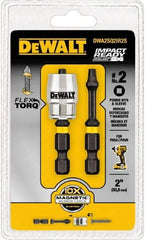 DeWALT - #2" Square Size Square Recess Bit - 1/4" Hex Drive, 2" OAL - Caliber Tooling