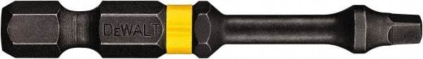 DeWALT - #2" Square Size Square Recess Bit - 1/4" Hex Drive, 2" OAL - Caliber Tooling