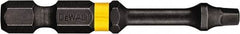 DeWALT - #3" Square Size Square Recess Bit - 1/4" Hex Drive, 2" OAL - Caliber Tooling