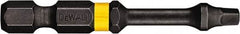 DeWALT - #1" Square Size Square Recess Bit - 1/4" Hex Drive, 2" OAL - Caliber Tooling