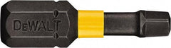 DeWALT - #1" Square Size Square Recess Bit - 1/4" Hex Drive, 1" OAL - Caliber Tooling