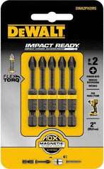 DeWALT - #2 Phillips Screwdriver Bit - 1/4" Hex Drive, 2" OAL - Caliber Tooling