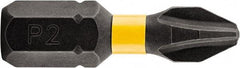 DeWALT - #3 Phillips Screwdriver Bit - 1/4" Hex Drive, 1" OAL - Caliber Tooling