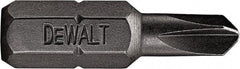 DeWALT - #1 Torq-Set Bit - 1/4" Hex Drive, 1" OAL - Caliber Tooling