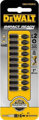 DeWALT - #2 Phillips Screwdriver Bit - 1/4" Hex Drive, 1" OAL - Caliber Tooling