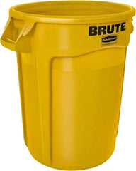 Rubbermaid - 20 Gal Yellow Round Trash Can - Polyethylene, 22.93" High - Caliber Tooling