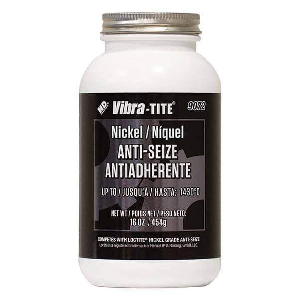 Vibra-Tite - 16 oz Jar, Nickel Anti-Seize Lubricant, with Brush Cap - Caliber Tooling