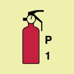 NMC - 6" Long x 6" Wide, Rigid Plastic Safety Sign - Square, 0.05" Thick, Use for Marine Application - Caliber Tooling