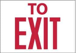 NMC - To Exit, Aluminum Exit Sign - 10" Wide x 7" High - Caliber Tooling