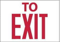 NMC - To Exit, Aluminum Exit Sign - 10" Wide x 7" High - Caliber Tooling