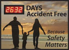 NMC - Scoreboards Scoreboard Type: Digital Scoreboard Legend: ___ Days Accident Free Because Safety Matters - Caliber Tooling