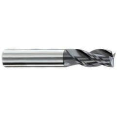 5/8" Dia. - 1-1/4" LOC - 3-1/2" OAL - .030-.035 Radius 3 FL Carbide S/E HP End Mill-AlTiN - Caliber Tooling