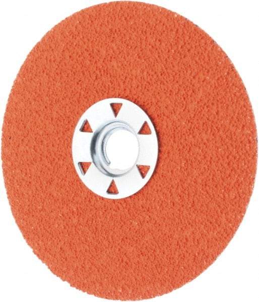 Norton - 4-1/2" Diam 5/8-11 Threaded Hole 36 Grit Fiber Disc - Very Coarse Grade, Ceramic Alumina - Caliber Tooling